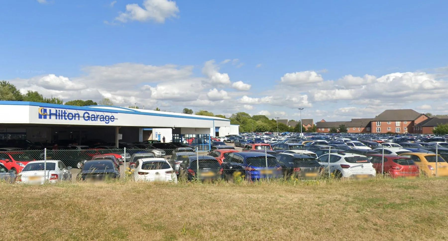 Hilton Garage showroom and forecourt